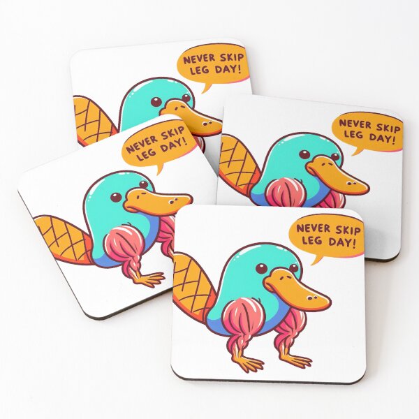 Item preview, Never Skip Leg Day Platypus designed and sold by LemuellTrends.