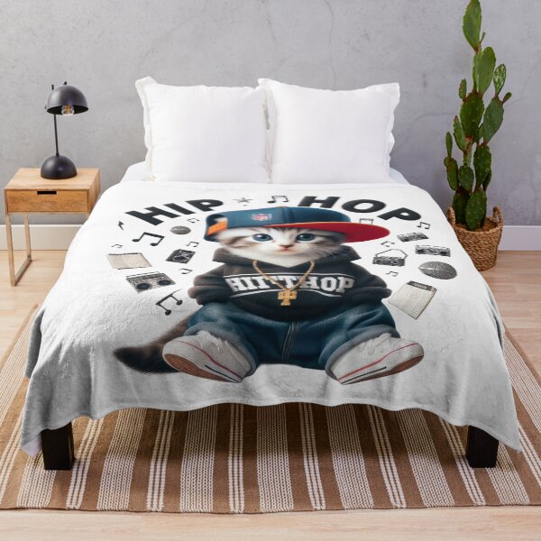 Item preview, Hip Hop Kitten - Funny and Cute Animal Design designed and sold by joyfulcow.