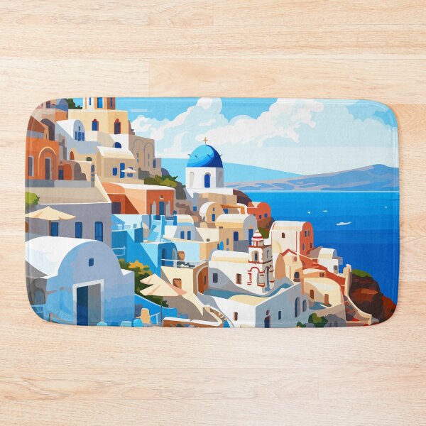 Item preview, Magical Santorini Greek Summer Vacation Greece Theme Art designed and sold by LVTFCOarts.