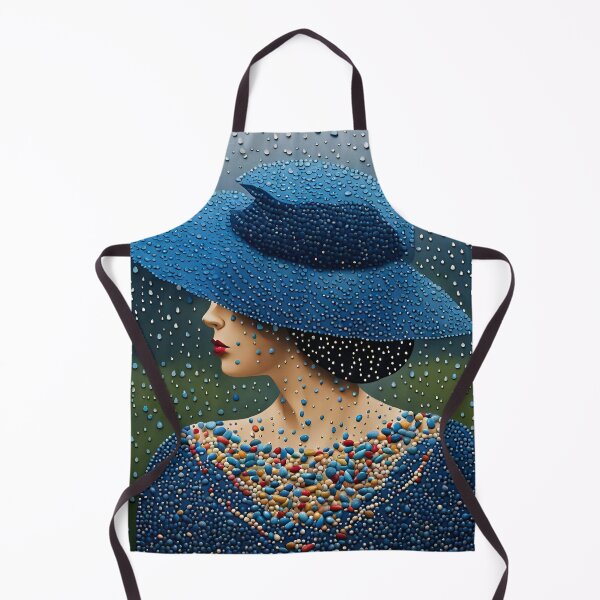 Item preview, Rainy Pebbles on Blue designed and sold by AJSRPrints.