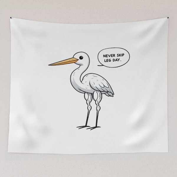 Item preview, Never Skip Leg Day Seagull designed and sold by LemuellTrends.