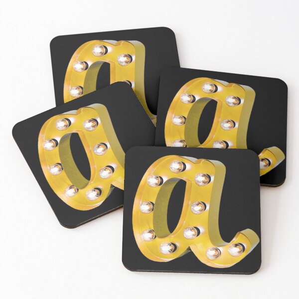 Item preview, GOLD LIGHTS ALPHABET A COLORFUL. designed and sold by Sanny88.