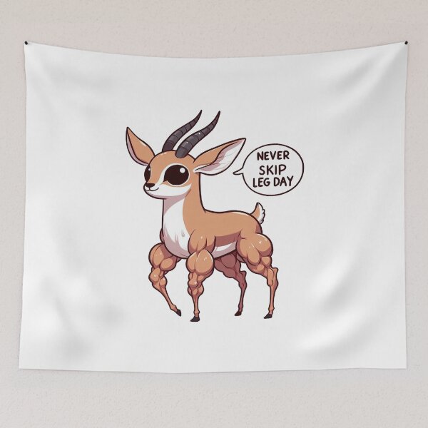Item preview, Never Skip Leg Day Deer designed and sold by LemuellTrends.