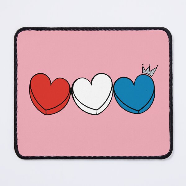 Item preview, Red White and Royal Blue Love Hearts designed and sold by baranskini.