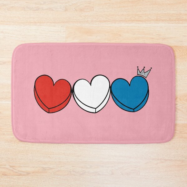 Item preview, Red White and Royal Blue Love Hearts designed and sold by baranskini.