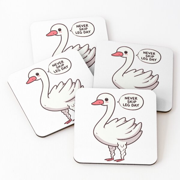 Item preview, Never Skip Leg Day Swan designed and sold by LemuellTrends.