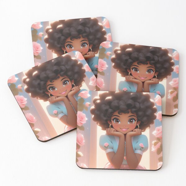 Item preview, Afro Ebony Elegance: A Rosy Reverie designed and sold by duke818.
