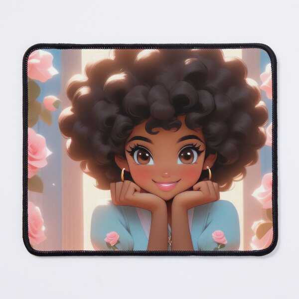 Item preview, Afro Ebony Elegance: A Rosy Reverie designed and sold by duke818.