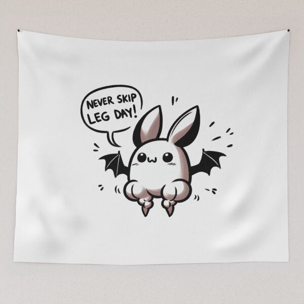 Item preview, Never Skip Leg Day Bat designed and sold by LemuellTrends.