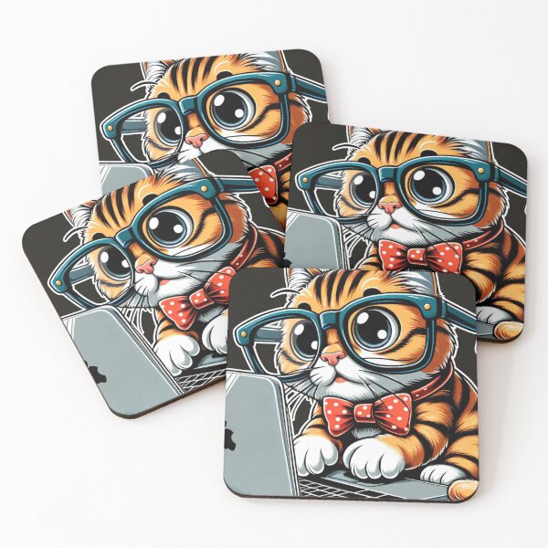 Item preview, Hilarious Cat with Laptop - Comical Feline Tech Trouble designed and sold by Buzzenon.