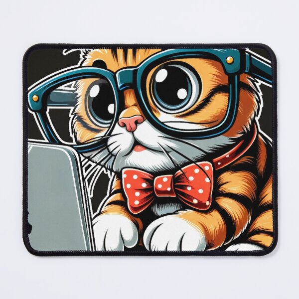Item preview, Hilarious Cat with Laptop - Comical Feline Tech Trouble designed and sold by Buzzenon.