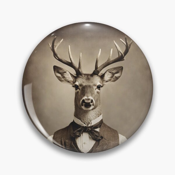 Item preview, Deer Portrait Victorian Artistic Gift Fashion  designed and sold by popanato.