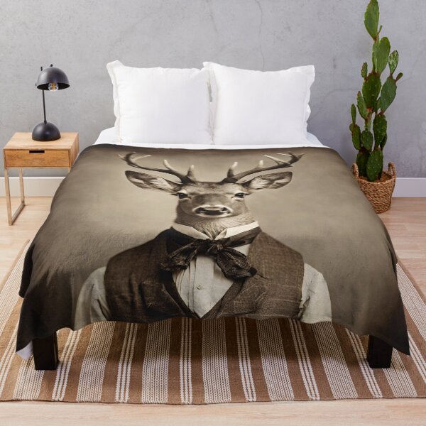 Item preview, Deer Portrait Victorian Artistic Gift Fashion  designed and sold by popanato.