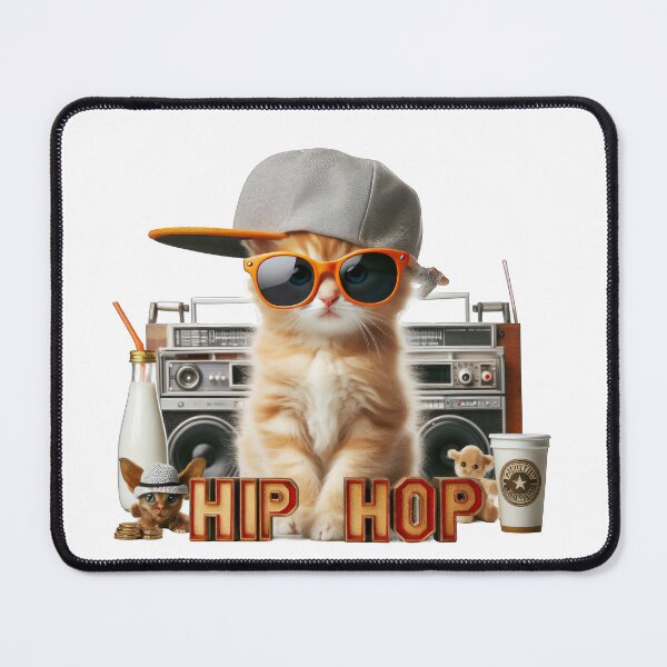 Item preview, Hip Hop Kitten - Funny and Cute Animal Design designed and sold by joyfulcow.