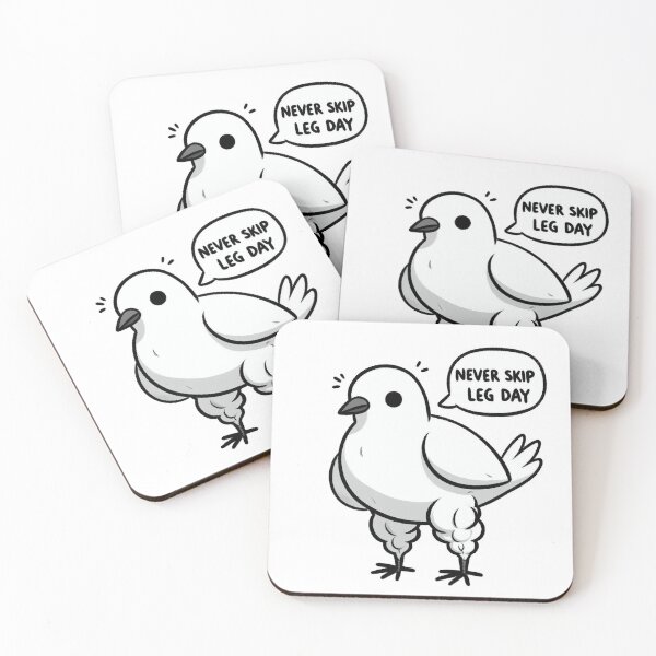 Item preview, Never Skip Leg Day Pigeon designed and sold by LemuellTrends.