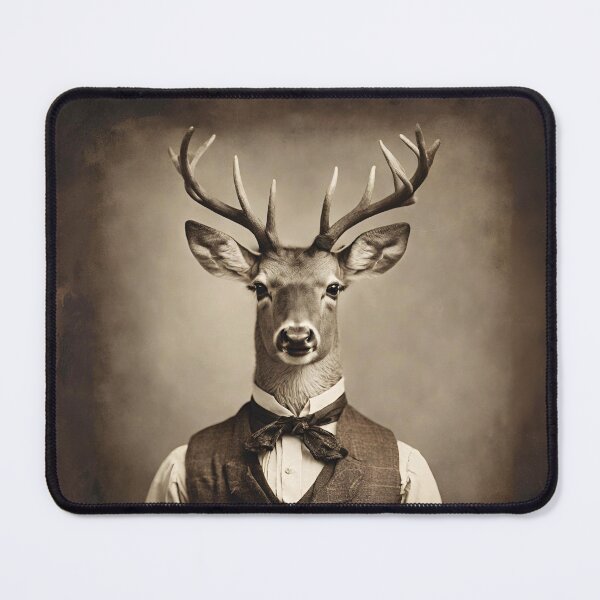 Item preview, Deer Portrait Victorian Artistic Gift Fashion designed and sold by popanato.