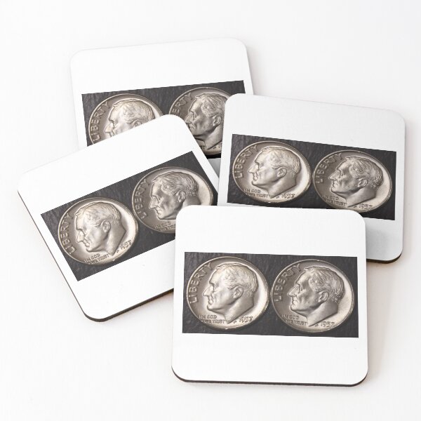 Item preview, 1957 P & 1957 D Roosevelt Dimes 2 Coins designed and sold by coinsxcrochet.