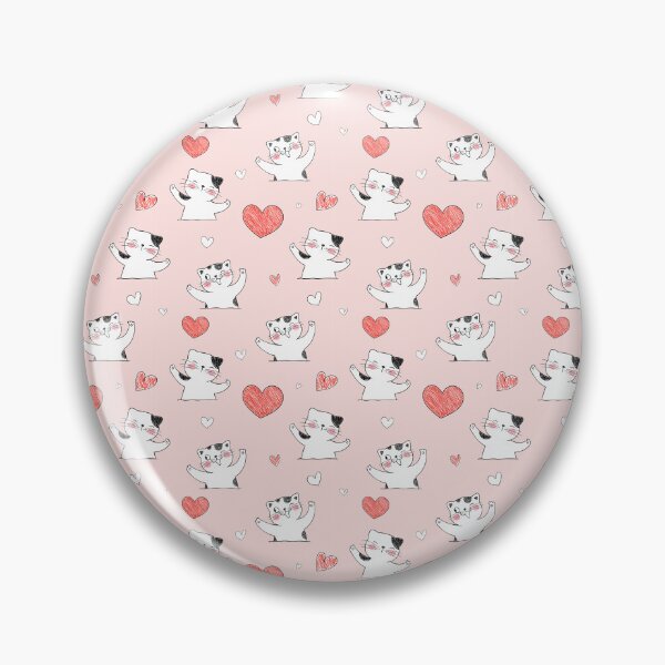 Item preview, cute black and white cat idea Super cute pink background, love for all cat lovers. designed and sold by isaartboho.