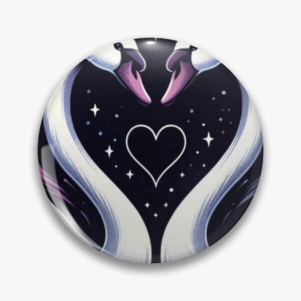 Item preview, Love Swans - Starry Night Valentine's Heart Design designed and sold by Buzzenon.