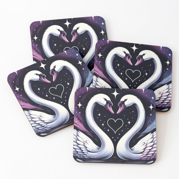 Item preview, Love Swans - Starry Night Valentine's Heart Design designed and sold by Buzzenon.