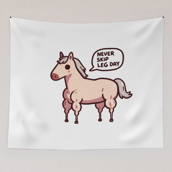 Item preview, Never Skip Leg Day Horse designed and sold by LemuellTrends.
