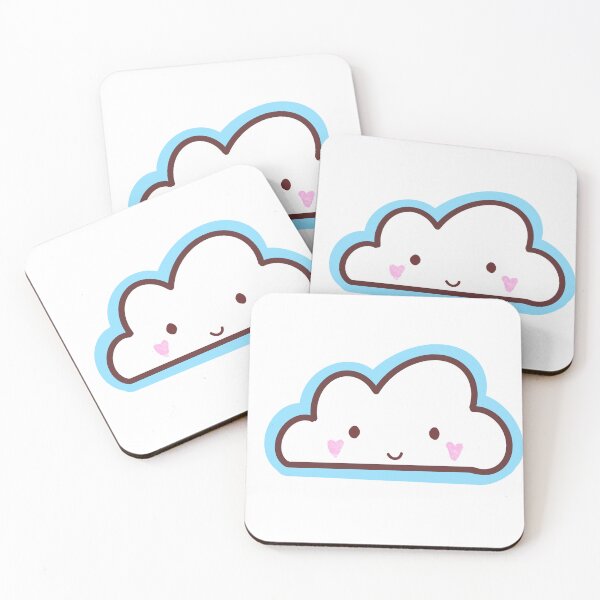 Item preview, cute blue cloud smile designed and sold by harriiiboo.