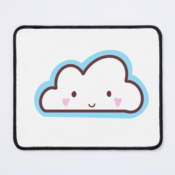 Item preview, cute blue cloud smile designed and sold by harriiiboo.
