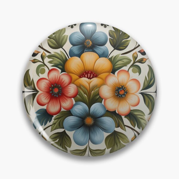 Item preview, Norwegian Rosemaling-Oil On Canvas #30 designed and sold by Gypsykiss.