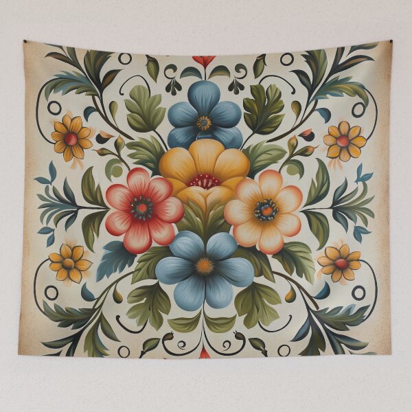 Item preview, Norwegian Rosemaling-Oil On Canvas #30 designed and sold by Gypsykiss.