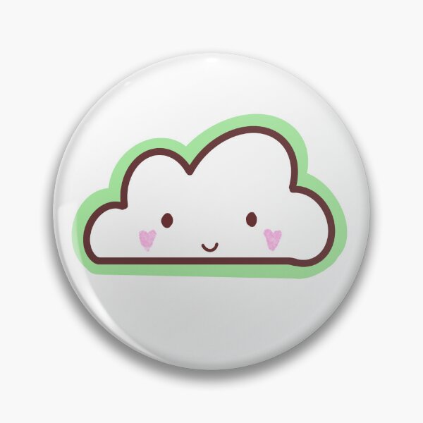 Item preview, cute green cloud smile designed and sold by harriiiboo.