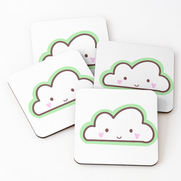 Item preview, cute green cloud smile designed and sold by harriiiboo.
