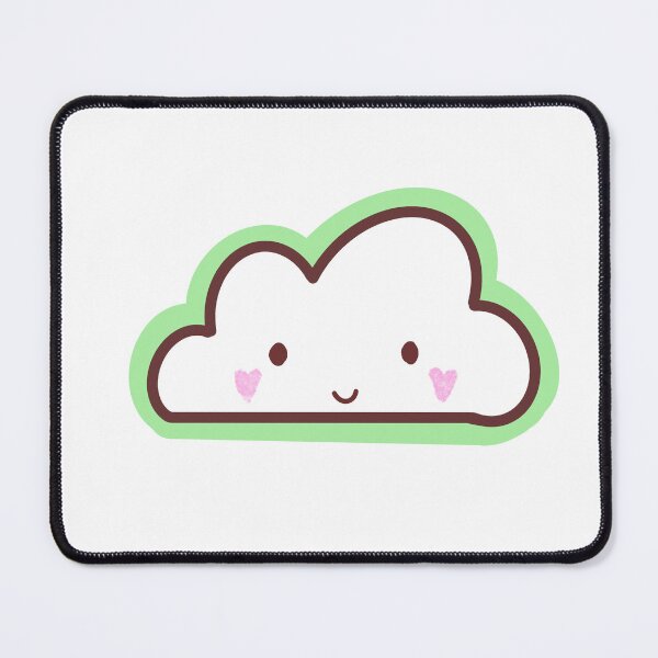 Item preview, cute green cloud smile designed and sold by harriiiboo.