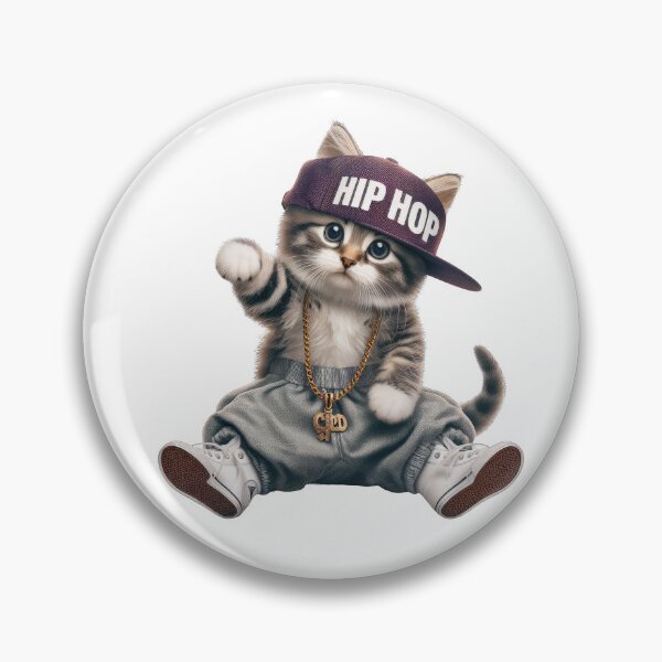 Item preview, Hip Hop Kitty - Funny and Cute Animal Design designed and sold by joyfulcow.