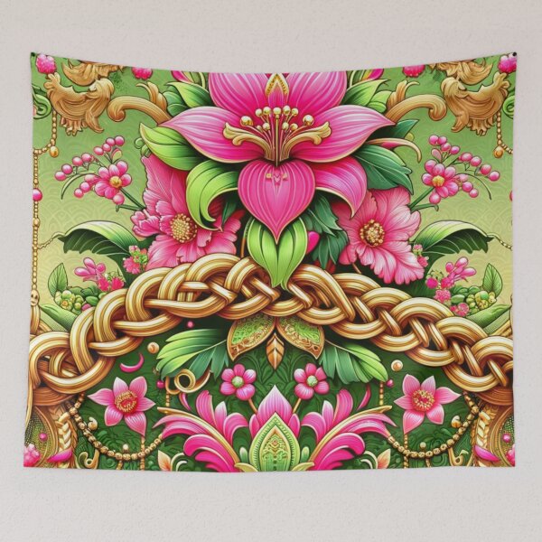 Item preview, Luxury Floral Chain Digital Art designed and sold by mymagicstoreus.