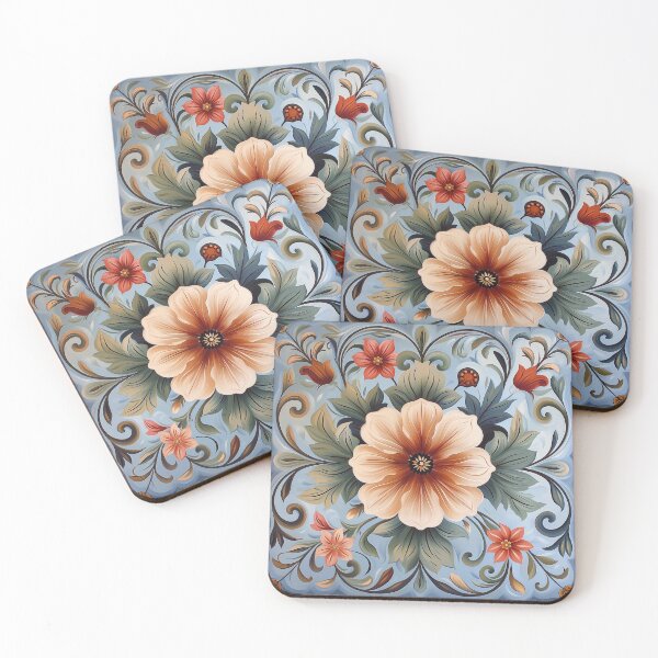 Item preview, Norwegian Rosemaling-Oil On Canvas #31 designed and sold by Gypsykiss.