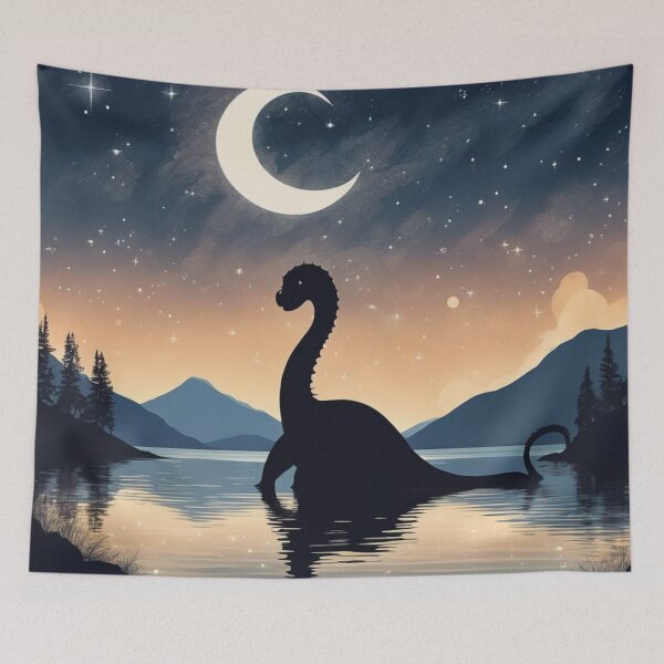 Item preview, Crescent Moon Nessie (Full Image) designed and sold by CryptidNation.