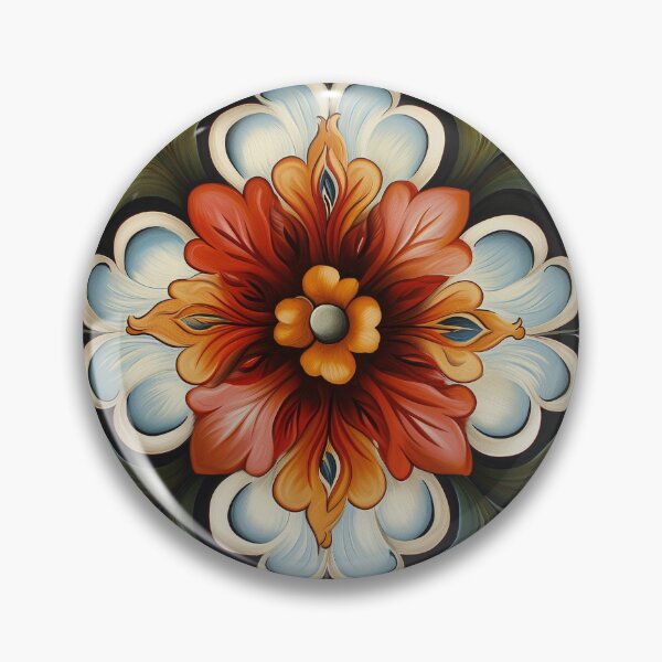 Item preview, Norwegian Rosemaling-Oil On Canvas #32 designed and sold by Gypsykiss.