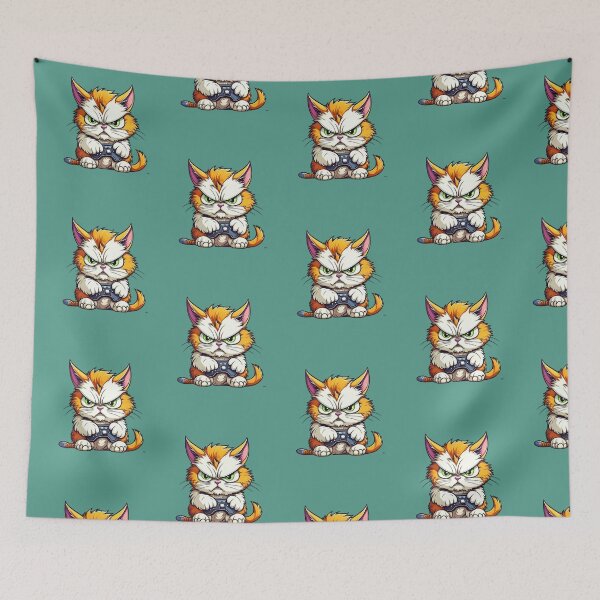 Item preview, Angry Gamer Kitty designed and sold by AnalajiaDesigns.