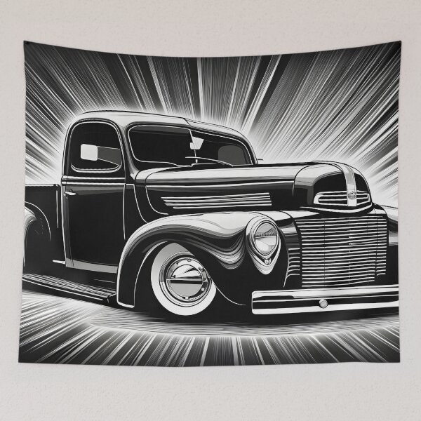 Item preview, Retro Elegance: Vintage Truck Lowrider Masterpiece designed and sold by ZipperDragon88.