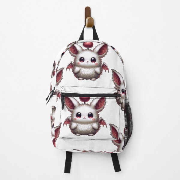 Item preview, Cute Moogle Fluff Ball Animal With Red Pom Pom designed and sold by kylmllr101684.