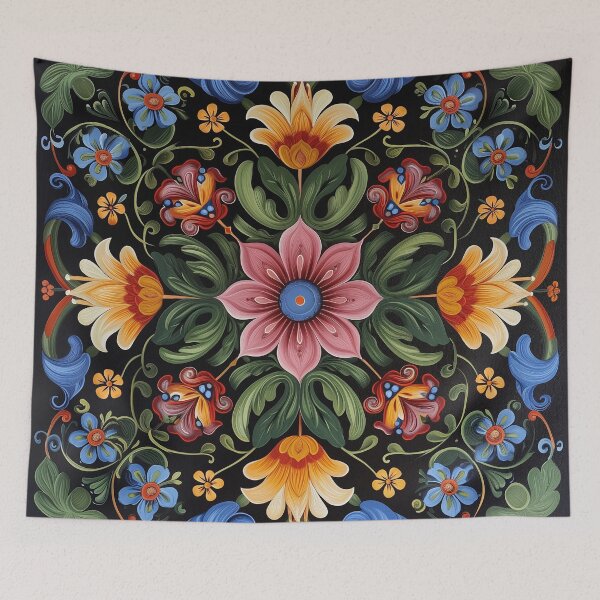 Item preview, Norwegian Rosemaling-Oil On Canvas #34 designed and sold by Gypsykiss.