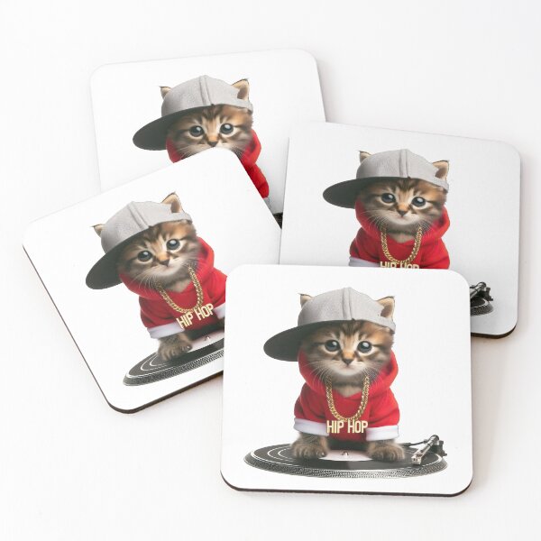 Item preview, Hip Hop Cat - Funny and Cute Animal Design designed and sold by joyfulcow.