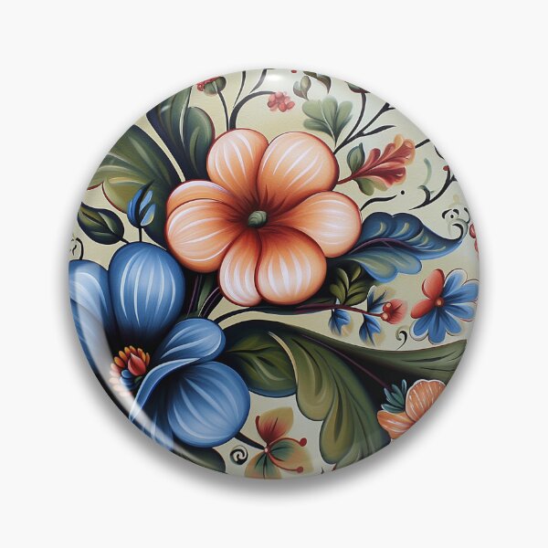 Item preview, Norwegian Rosemaling-Oil On Canvas #35 designed and sold by Gypsykiss.