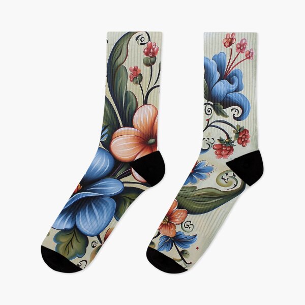 Item preview, Norwegian Rosemaling-Oil On Canvas #35 designed and sold by Gypsykiss.