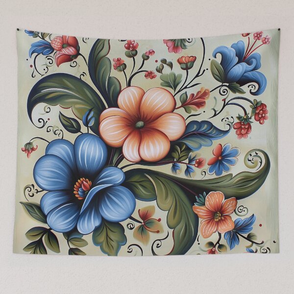 Item preview, Norwegian Rosemaling-Oil On Canvas #35 designed and sold by Gypsykiss.