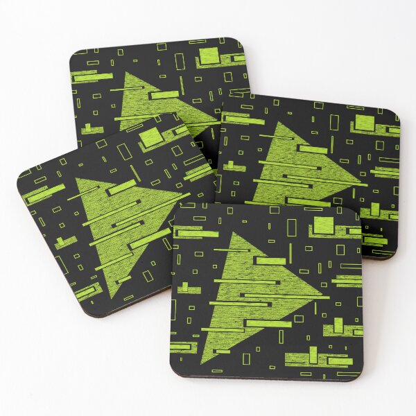 Item preview, Green abstract geometry designed and sold by SimiDach.