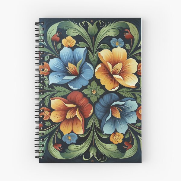 Artikelvorschau, Norwegisches Rosemaling-Öl auf Leinwand #36 entworfen und verkauft von Gypsykiss.