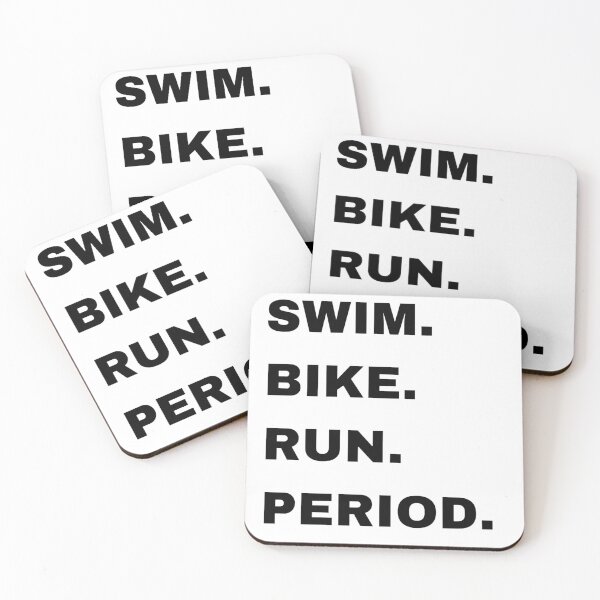 Item preview, Triathlon Shirt - Swim. Bike. Run. Period. - Swim, Bike, Run designed and sold by RevitaLife.