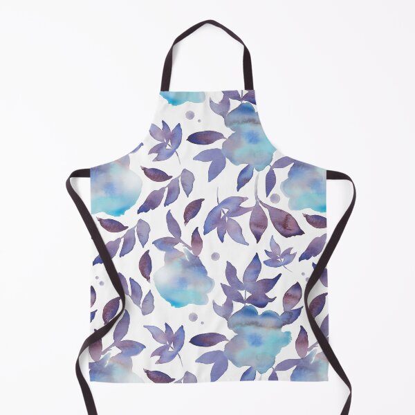 Item preview, Eliza – Blue & Purple on White designed and sold by Elizabeth Becker.