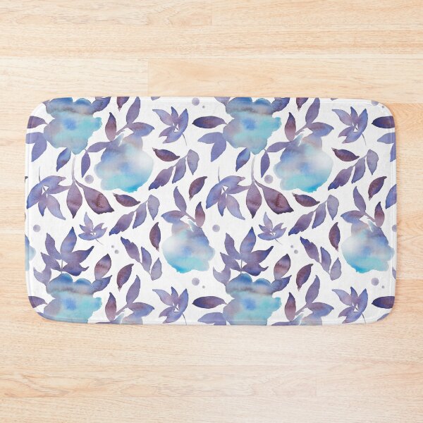 Item preview, Eliza –  Blue & Purple on White designed and sold by Elizabeth Becker.
